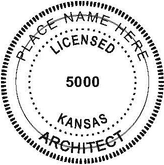 Kansas Hand Held Architect Seal Embosser | Notary Bonding